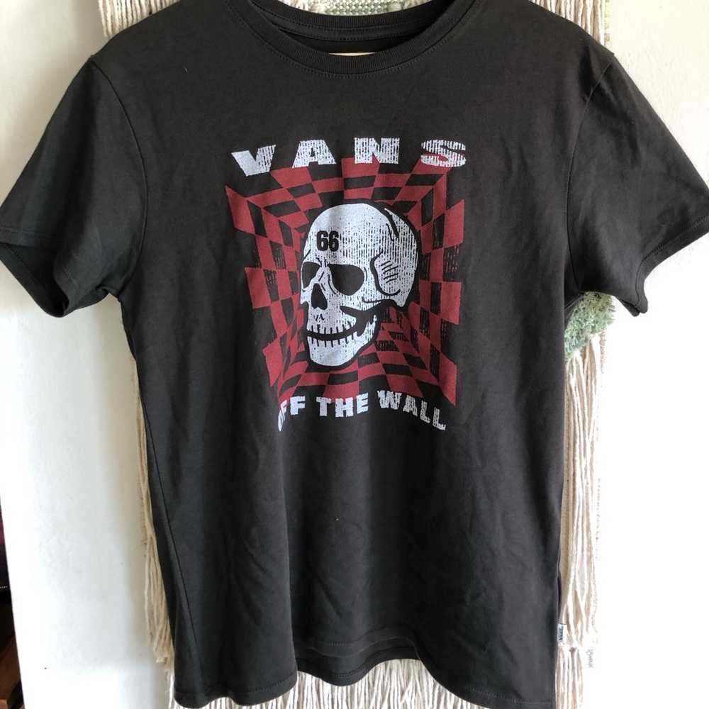 VANS WOMENS GRAPHIC SKULL TEE XS